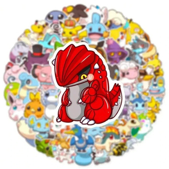 50 multicolor Pokémon vinyl stickers pikachu charmander eevee laptop mug decor - Picture 7 of 7